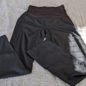 Black maternity dress pants